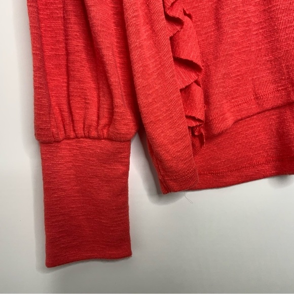 Pilcro And The Letterpress Sweater by Anthropologie. Red/Orange, Size Large. - Picture 4 of 6